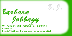 barbara jobbagy business card